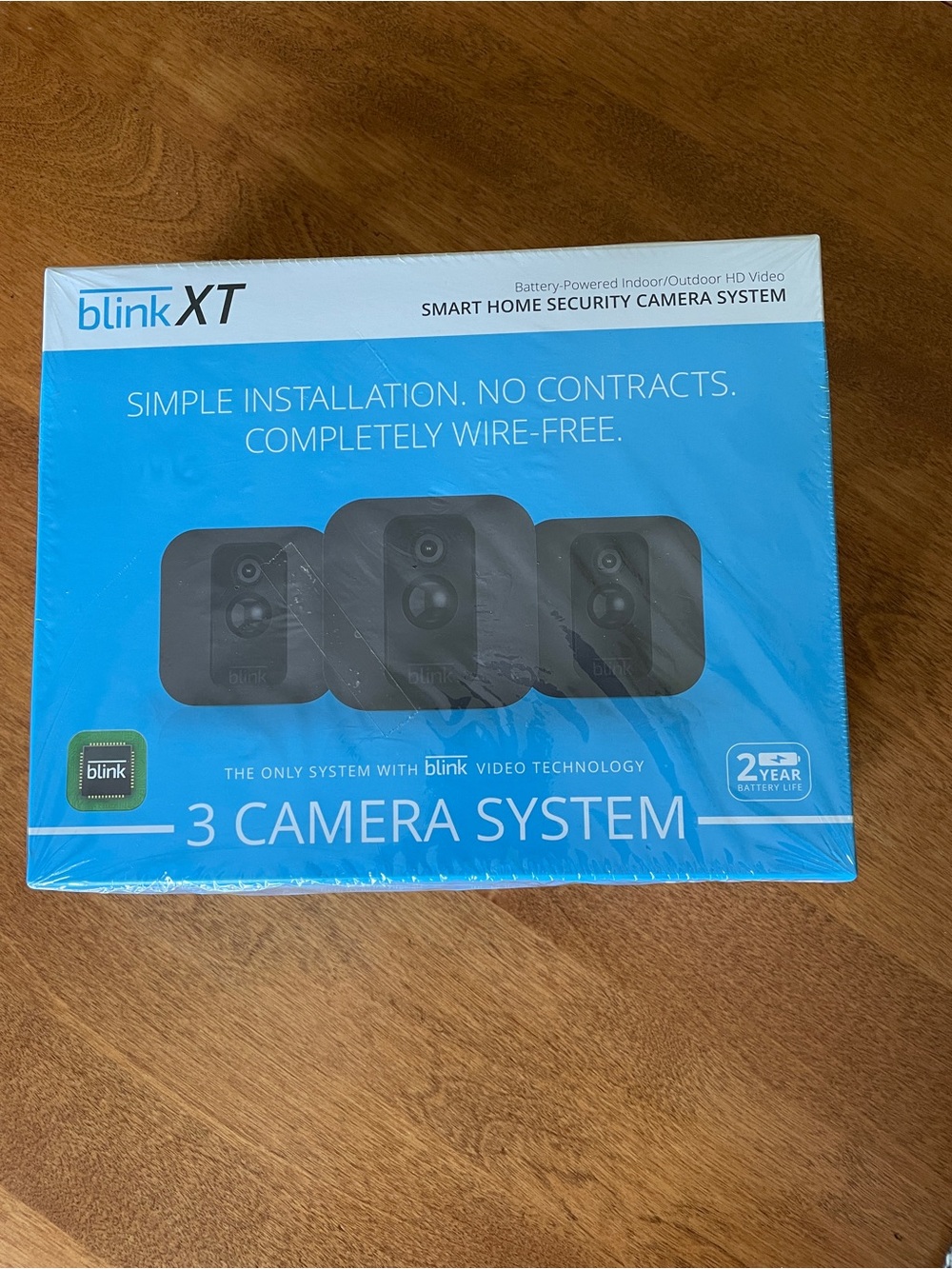 blink XT 3- Camera Wireless Home Security System , New Unopened